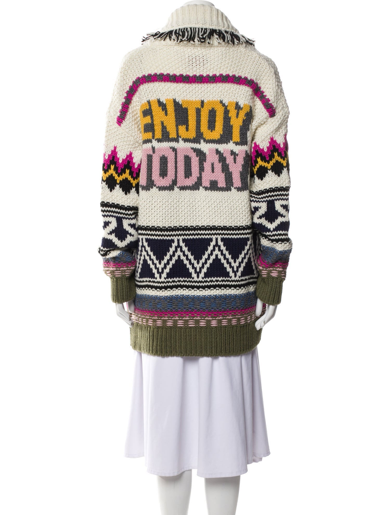 Zadig & Voltaire Printed Open Front Sweater